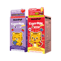 NutriPOP TigerMM Kids Red in a POP 15s + Purple in a Chew 30s